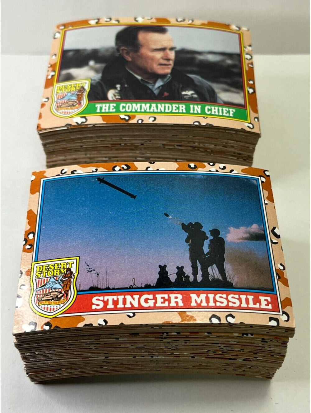 Desert Storm Trading Cards Set (Incomplete) 1991 Topps - First and Second Series
